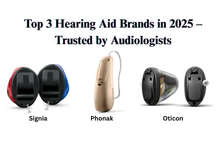 Top 3 Hearing Aid Brands in 2025 – Trusted by Audiologists