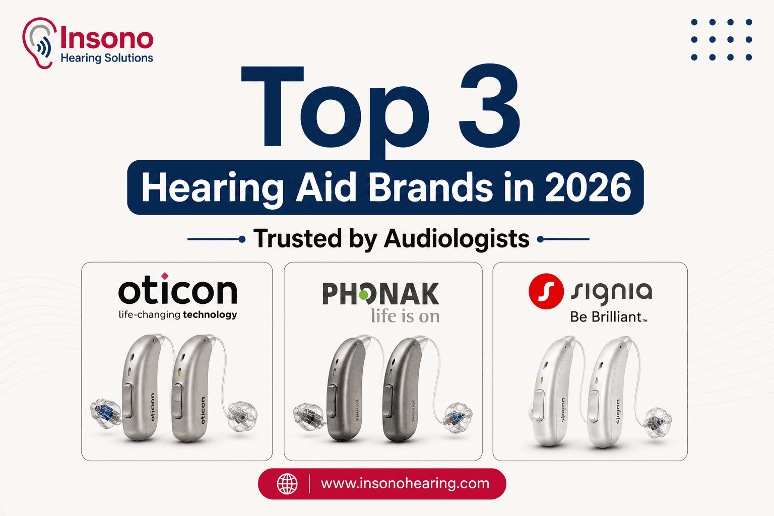 Top 3 Hearing Aid Brands in 2026 – Trusted by Audiologists
